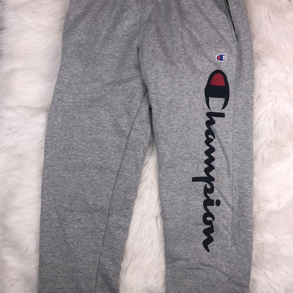 ❣️SOLD Champion Powerblend Fleece Logo Joggers - Picture 4 of 5